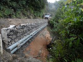 Gabion Wall Tied Back With Steel Waler And Anchors